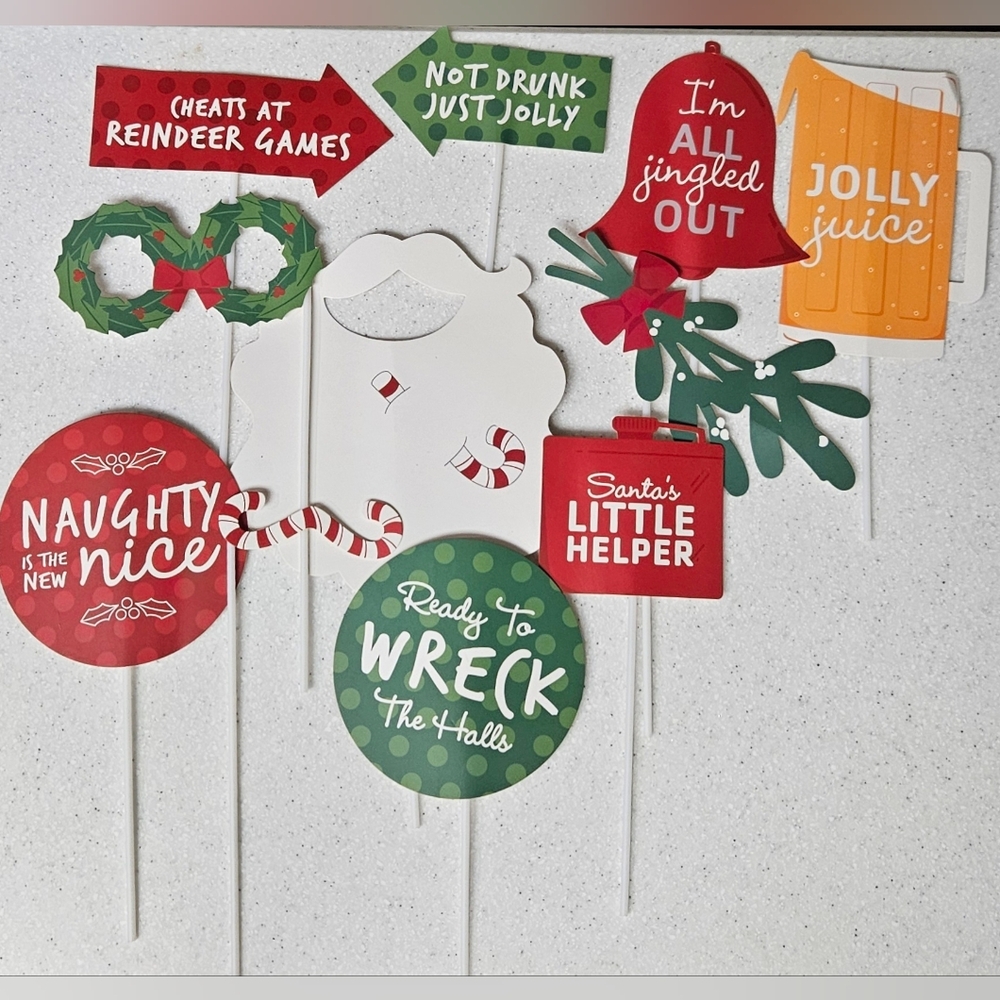 Christmas Holiday Photo Booth Props